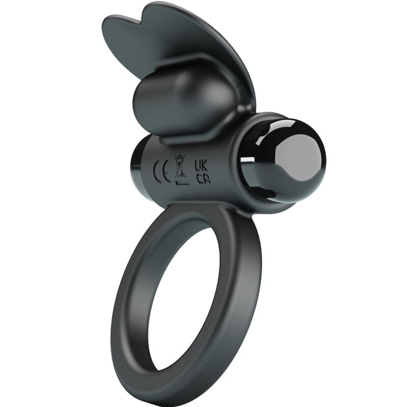 Pretty Love Debonaire Anello Vibrante Coniglietto 10 Vibrazioni Nero – immagine 2