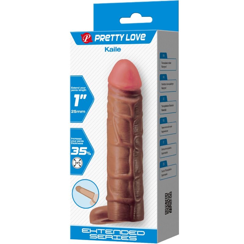 Pretty Love Kaile Guaina per Pene con Estensione 2,5 cm Caramello – immagine 7
