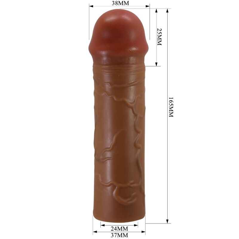 Pretty Love Nile Guaina per Pene con Estensione 2,5 cm Caramello – immagine 5
