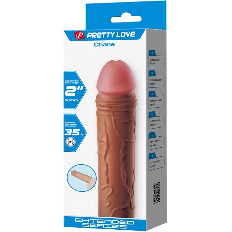 Pretty Love Chane Guaina per Pene con Estensione 5 cm Caramello – immagine 7