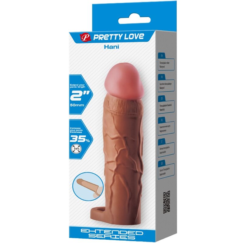 Pretty Love Hani Guaina per Pene con Estensione 5 cm Caramello – immagine 7