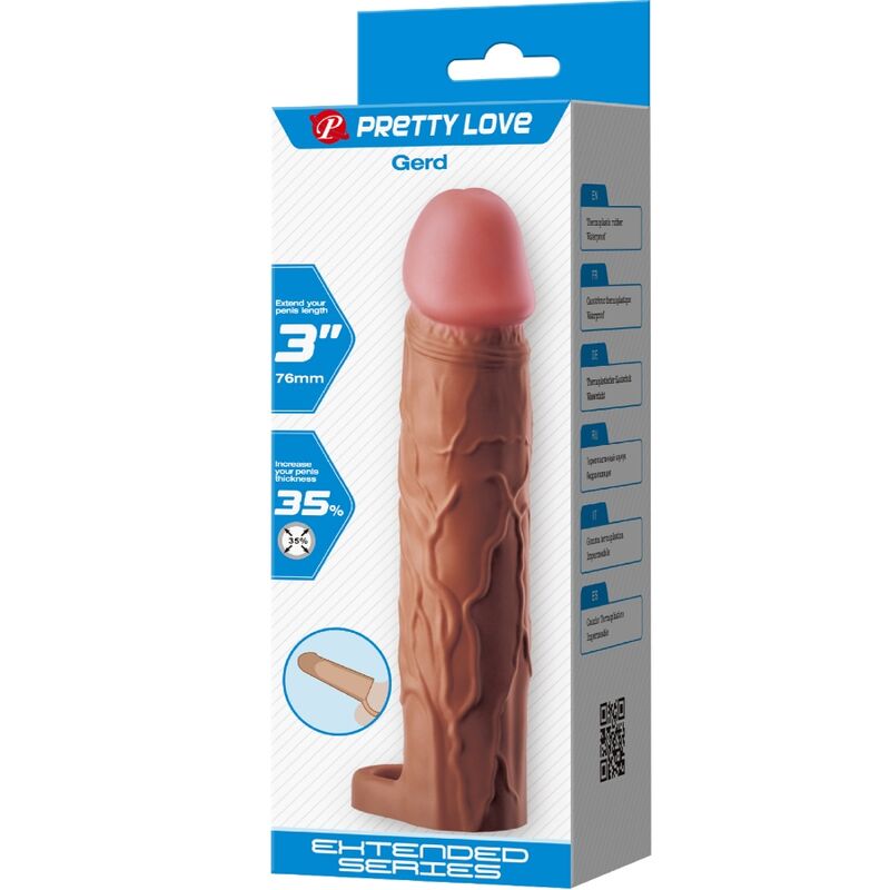 Pretty Love Gerd Guaina per Pene con Estensione 7,6 cm Caramello – immagine 8