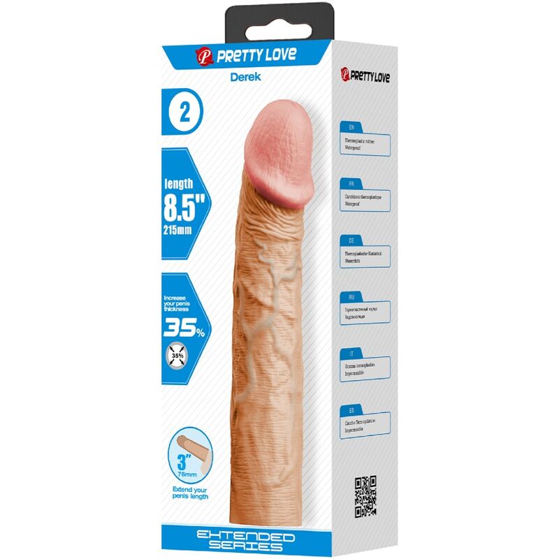 Pretty Love Derek Guaina per Pene con Estensione 7,6 cm Carne – immagine 5