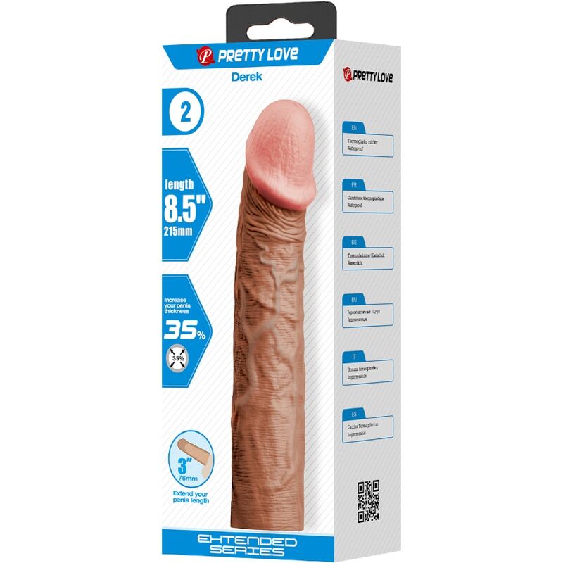 Pretty Love Derek Guaina per Pene con Estensione 7,6 cm Caramello – immagine 5