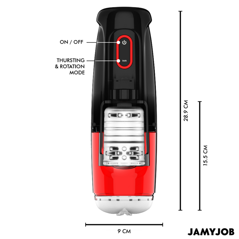 Jamyjob Storm Masturbatore Automatico 10 Rotazioni e 10 Spinte – immagine 3