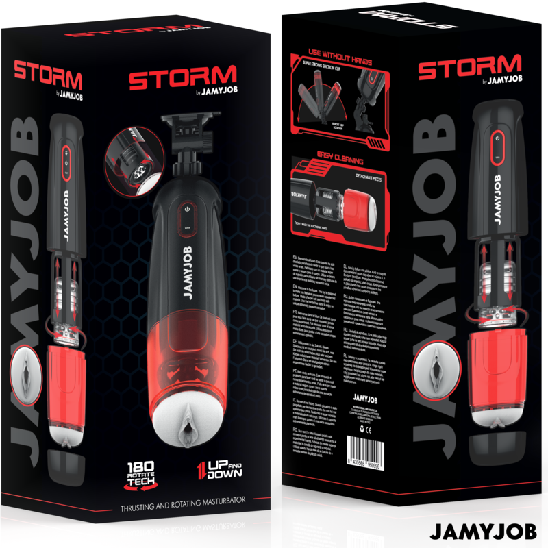 Jamyjob Storm Masturbatore Automatico 10 Rotazioni e 10 Spinte – immagine 7