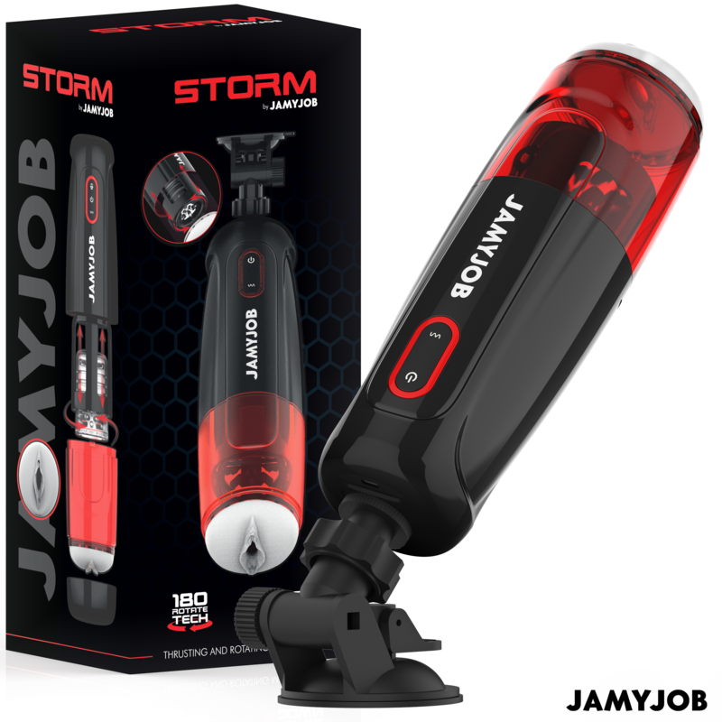 Jamyjob Storm Masturbatore Automatico 10 Rotazioni e 10 Spinte
