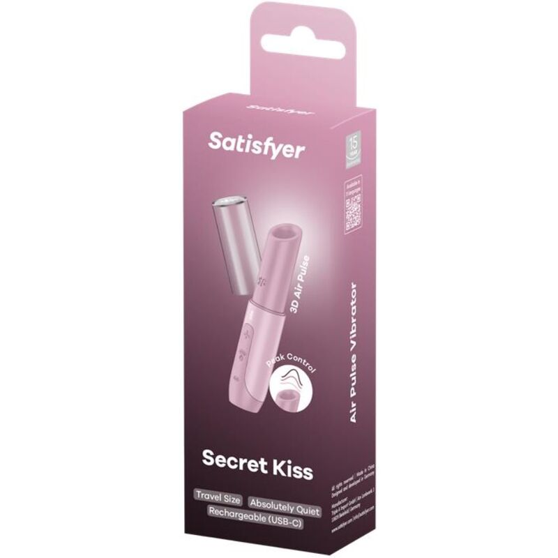 Satisfyer Secret Kiss Wave Stimolatore Clitorideo a Onde di Pressione d'aria Rosa – immagine 6