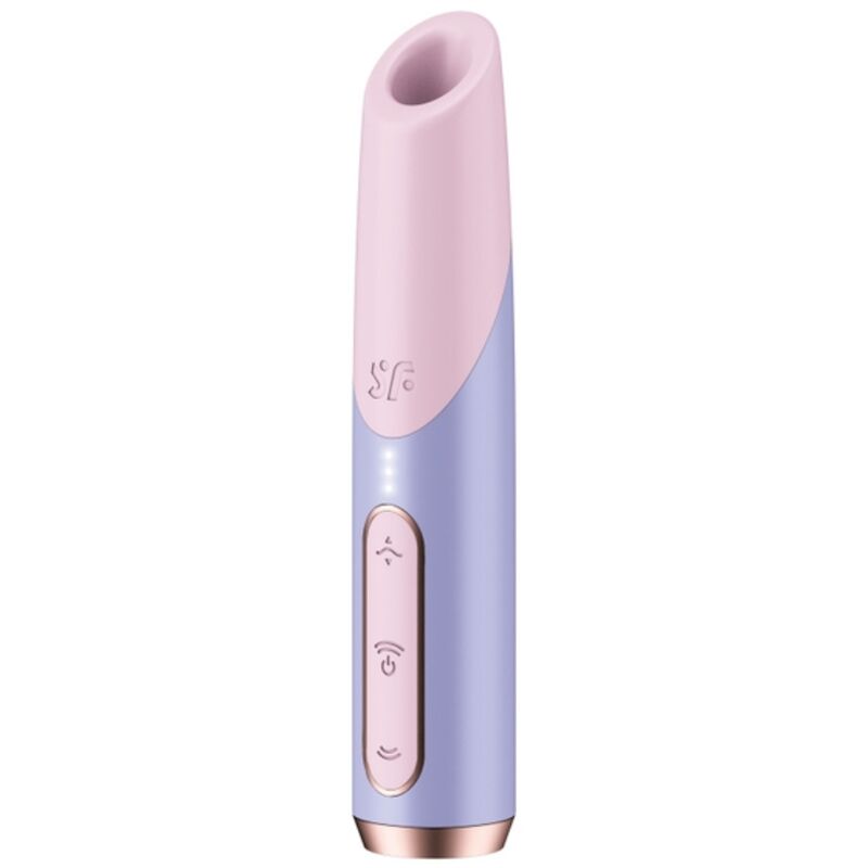 Satisfyer Bold Kiss Wave Stimolatore Clitorideo a Onde di Pressione d'aria Rosa e Viola