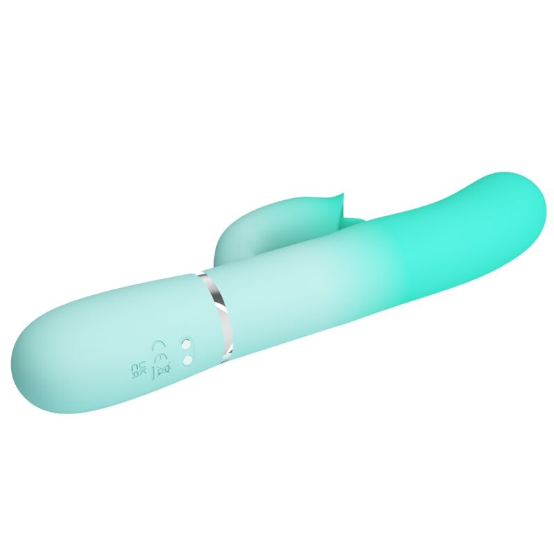 Pretty Love Gigi Vibratore Rabbit con Lingua Verde Acqua – immagine 4