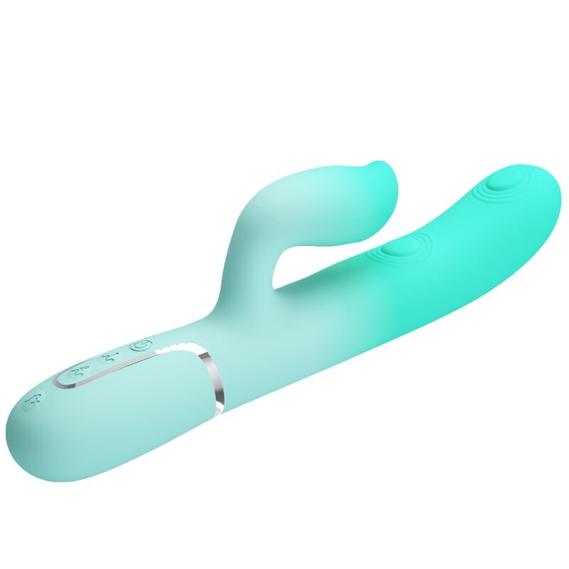 Pretty Love Gigi Vibratore Rabbit con Lingua Verde Acqua – immagine 7