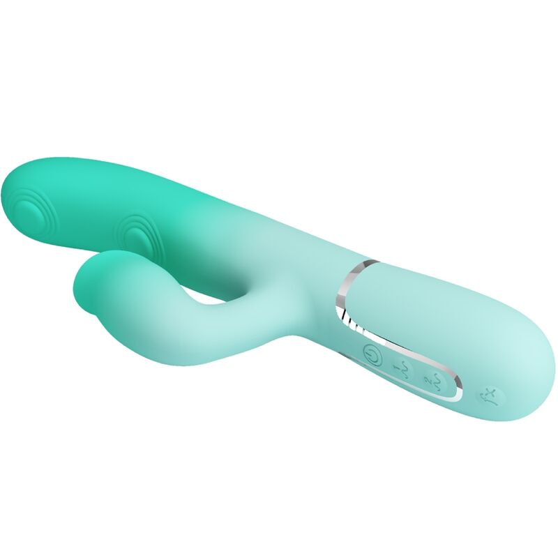 Pretty Love Gigi Vibratore Rabbit con Lingua Verde Acqua – immagine 5