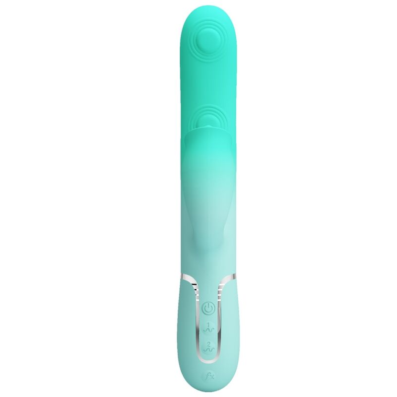 Pretty Love Gigi Vibratore Rabbit con Lingua Verde Acqua – immagine 3