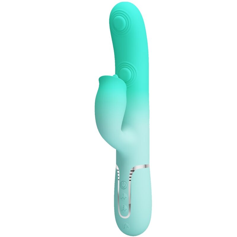 Pretty Love Gigi Vibratore Rabbit con Lingua Verde Acqua – immagine 2