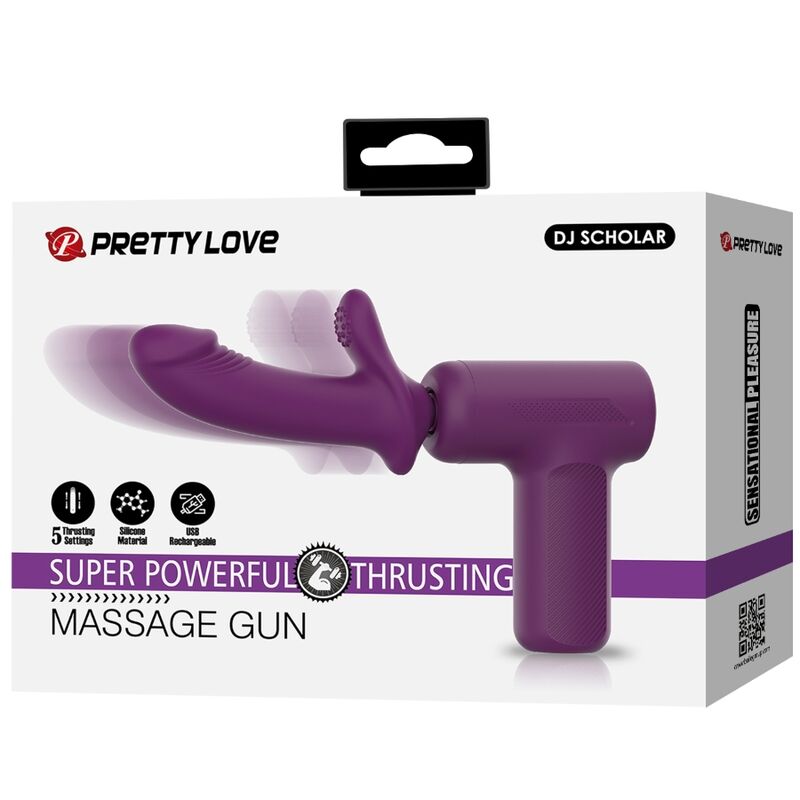 Pretty Love DJ Scholar Massaggiatore a Percussione 5 Impostazioni Viola – immagine 11