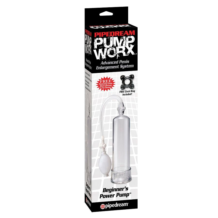 Pump Worx Beginner's Power Pump Pompa per Pene Trasparente