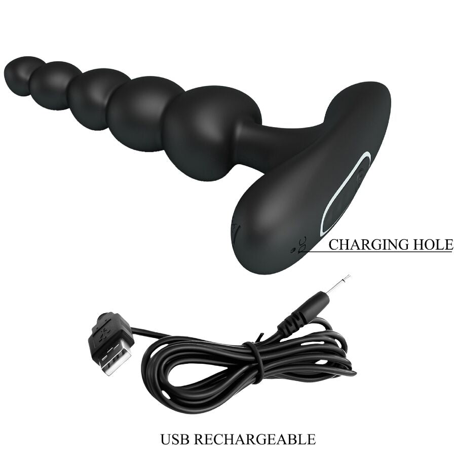 Pretty Love Corban Vibratore Anale a Sfere 10 Vibrazioni Nero – immagine 8