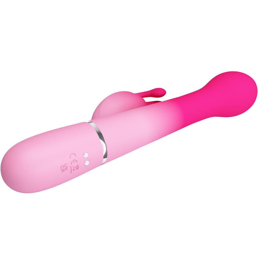 Pretty Love Dejon Vibratore Rabbit 3 in 1 Rotante e Pulsante Rosa – immagine 6