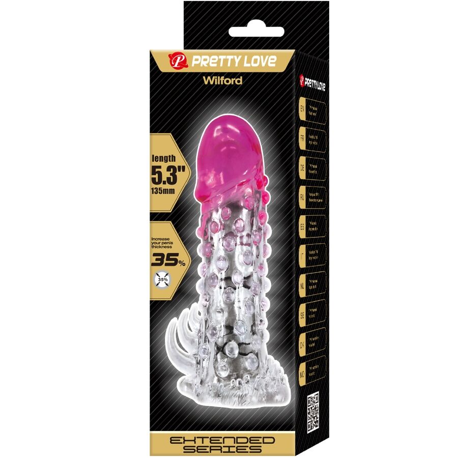 Pretty Love Wilford Guaina Estensore con Stimolatore Anale Rosa – immagine 6