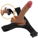 Pretty Love Slip Strap-On con Dildo Vibrante Eiaculante 15,5 cm Mulatto – immagine 4