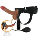 Pretty Love Slip Strap-On con Dildo Vibrante Eiaculante 15,5 cm Mulatto – immagine 2