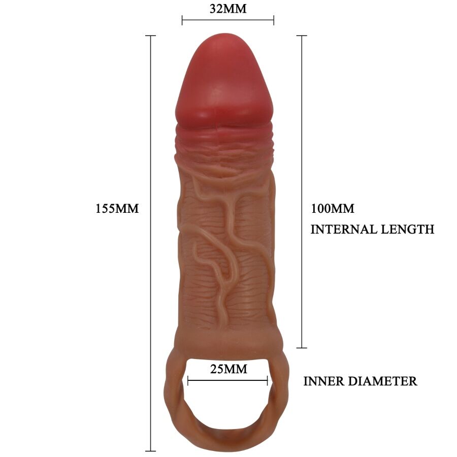 Pretty Love Peirre Guaina per Pene e Testicoli con Anelli 10 cm – immagine 8