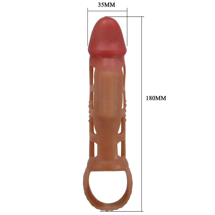Pretty Love Preston Guaina Vibrante per Pene con Anello a Sfera 18 cm – immagine 6