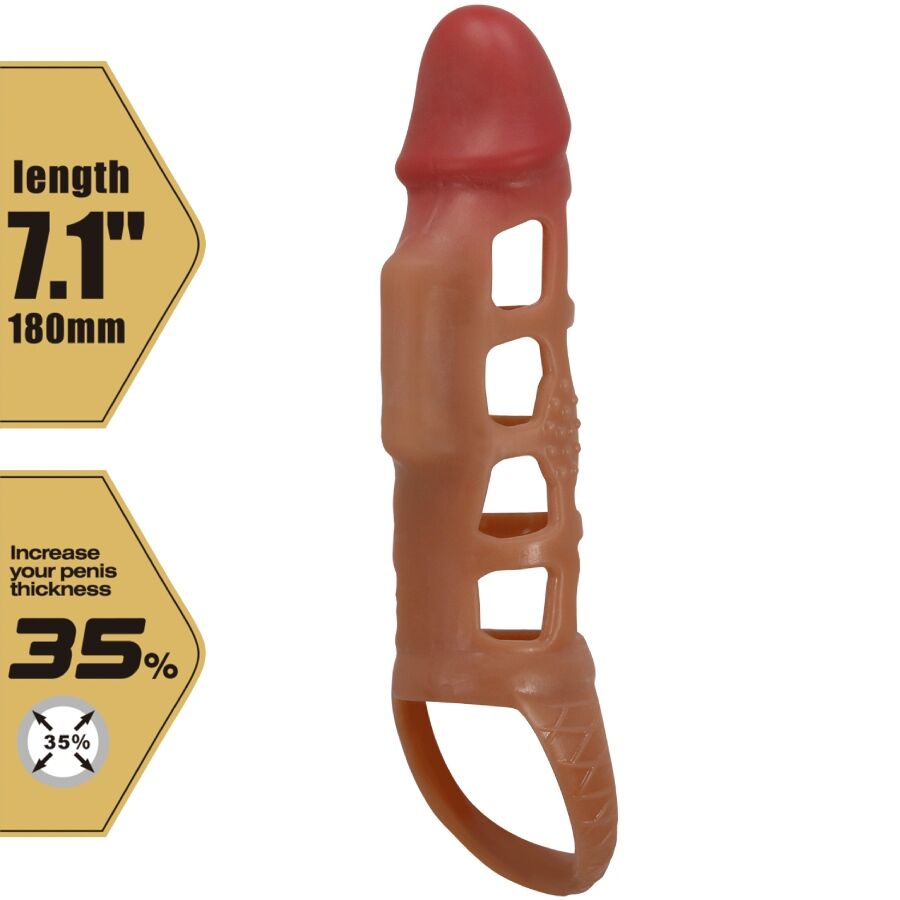 Pretty Love Preston Guaina Vibrante per Pene con Anello a Sfera 18 cm – immagine 7