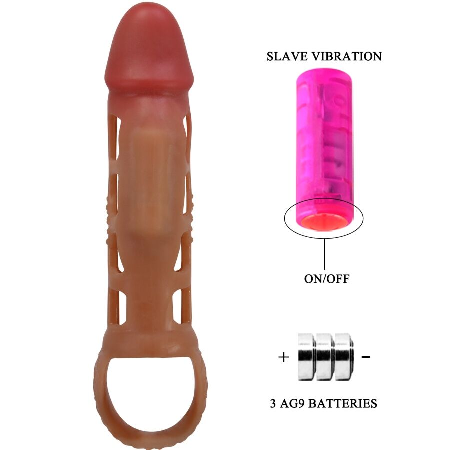 Pretty Love Preston Guaina Vibrante per Pene con Anello a Sfera 18 cm – immagine 8