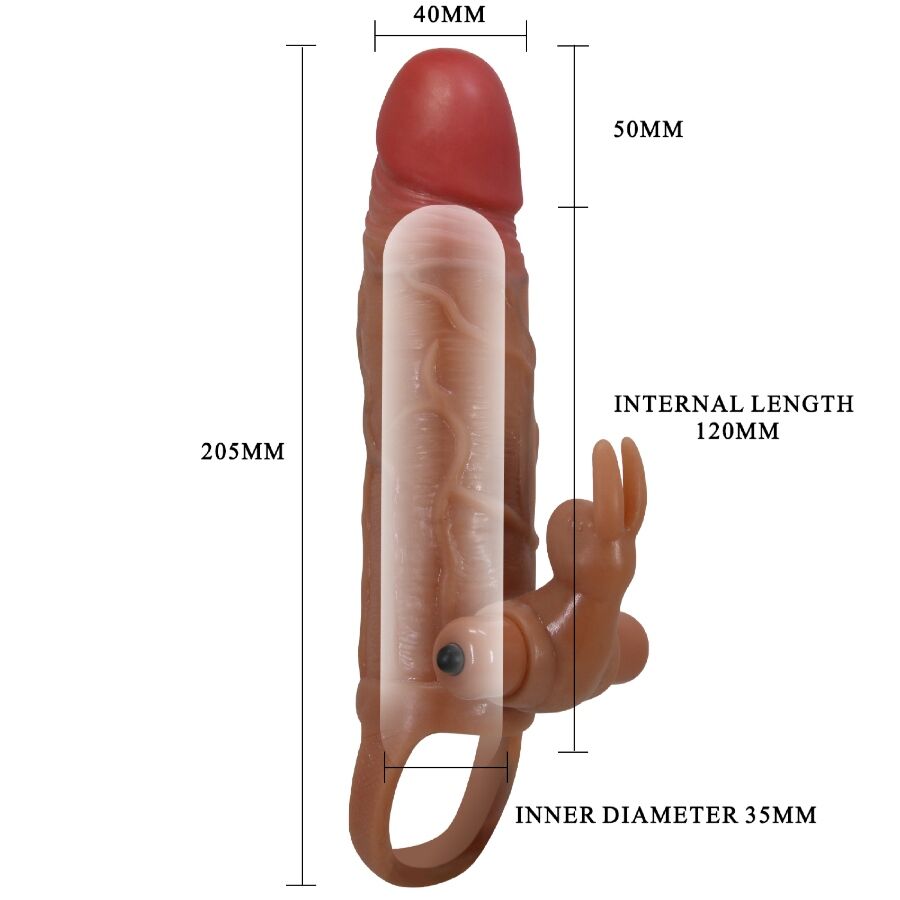 Pretty Love Osmar Guaina per Pene con Stimolatore Clitoride Vibrante – immagine 7