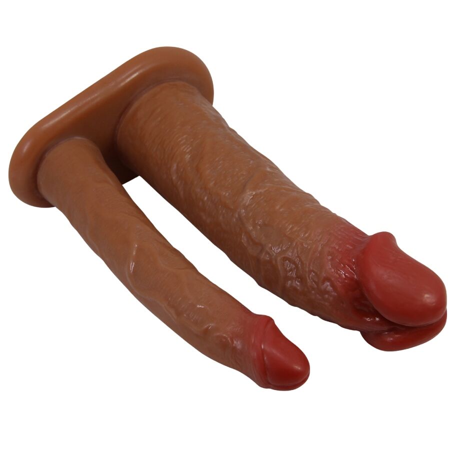 Pretty Love Yairon Doppia Guaina per Pene con Estensione 4 cm Caramello – immagine 2