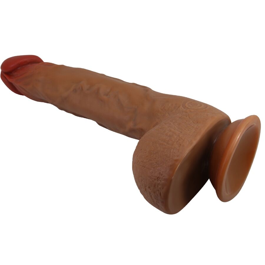 Baile Beautiful Wilks Vibratore Realistico Rotante e Pulsante 25 cm Tonalità Ambrata – immagine 9