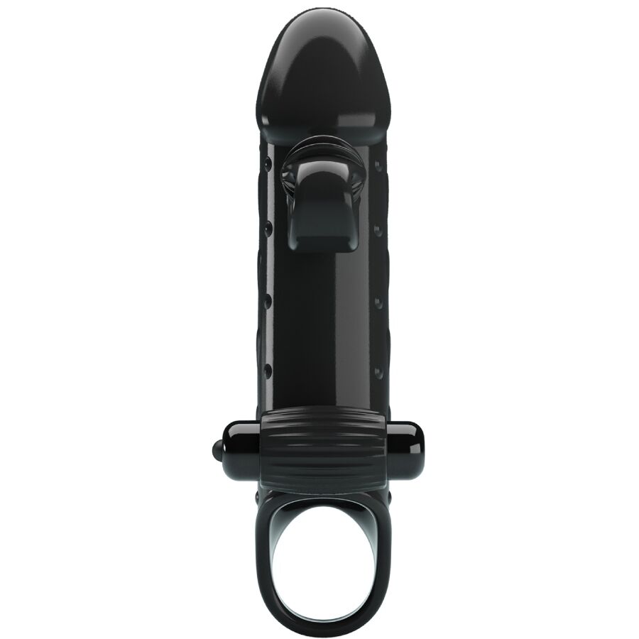 Romance Guaina Estensore Vibrante con Anello Testicoli Nera MC64 – immagine 3