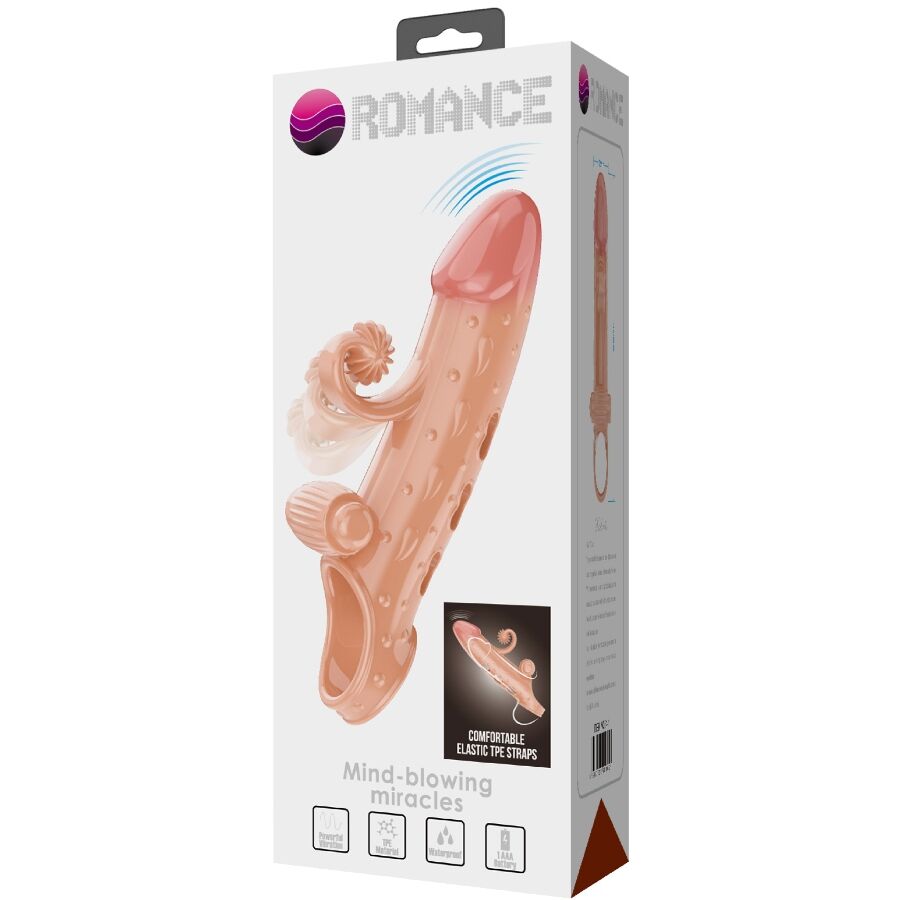 Romance Guaina Estensore Vibrante con Anello Testicoli Naturale MC64 – immagine 11