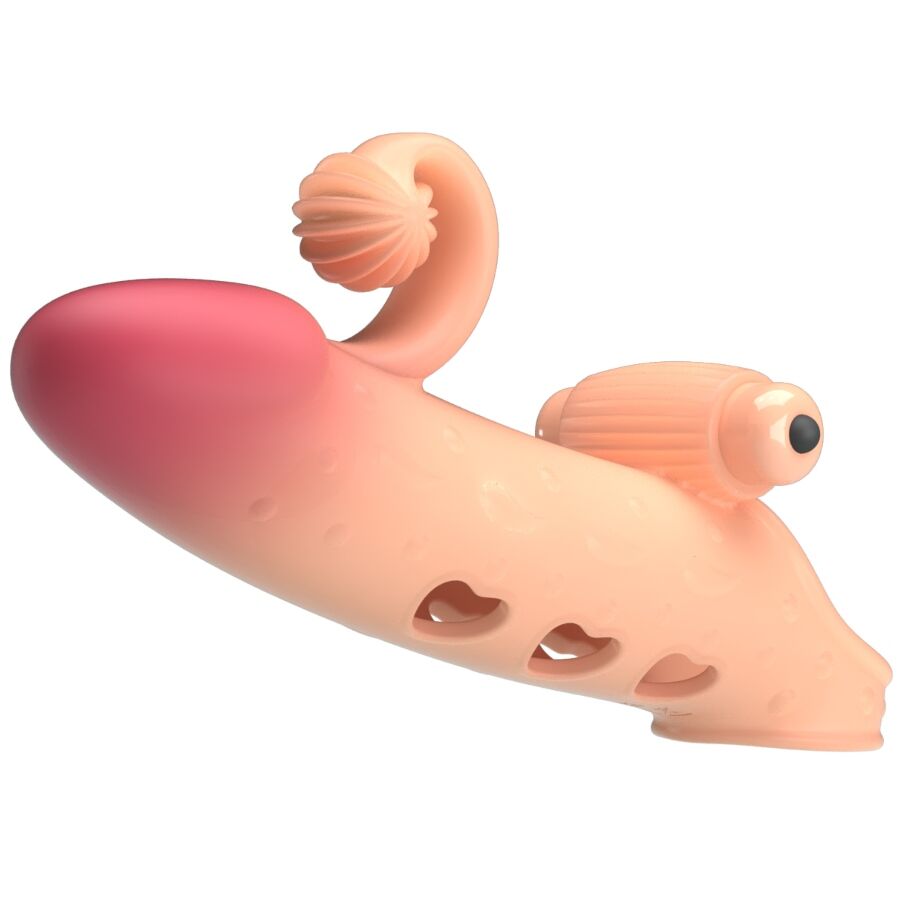 Romance Guaina Estensore Vibrante con Anello Testicoli Naturale MC64 – immagine 5
