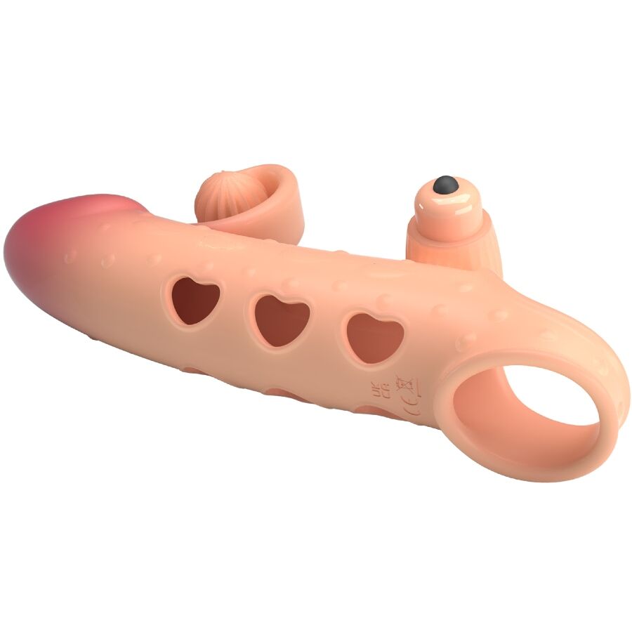 Romance Guaina Estensore Vibrante con Anello Testicoli Naturale MC64 – immagine 4