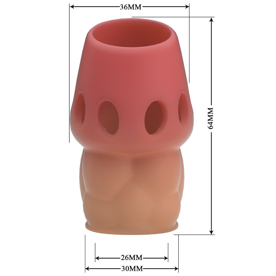 Pretty Love Oscar Guaina per Pene Ispessente Rosa – immagine 7