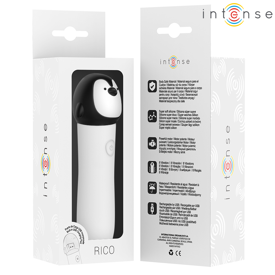 Intense Rico Bullet Vibrante a Forma di Pinguino 10 × 2,2 cm – immagine 7