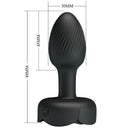 Pretty Love Olman plug anale vibrante con luce LED nero 8,8 cm – foto 6