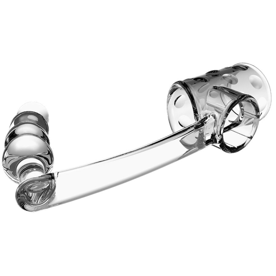 Pretty Love Anello per Pene con Plug Anale Indossabile Trasparente – immagine 3