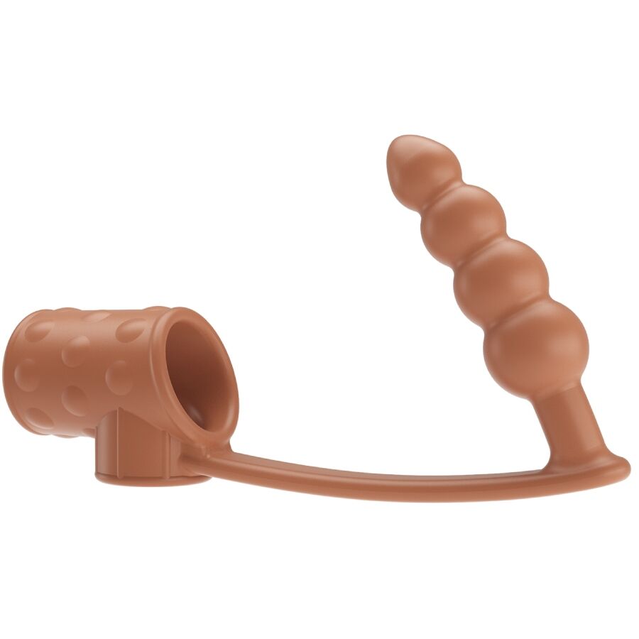 Pretty Love Anello per Pene con Plug Anale Indossabile Naturale