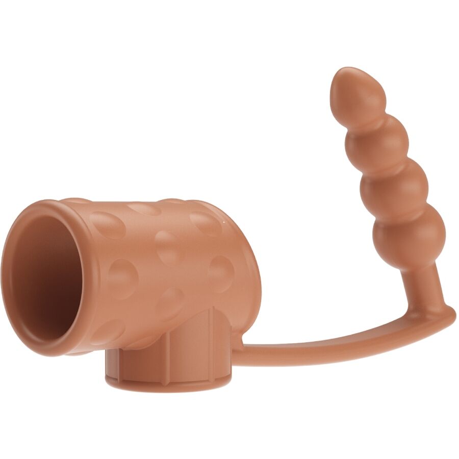 Pretty Love Anello per Pene con Plug Anale Indossabile Naturale – immagine 2