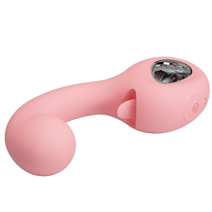 Pretty Love Erynnyes Vibratore Punto G con Lingua per il Clitoride Rosa – immagine 5