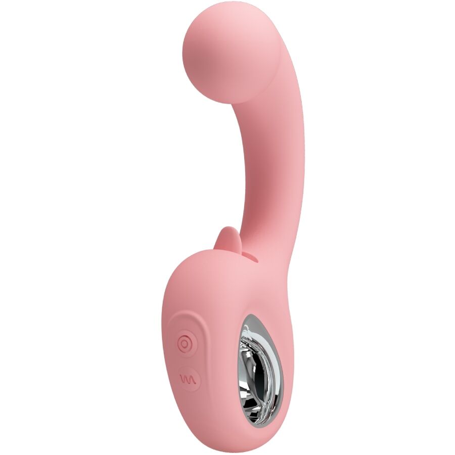 Pretty Love Erynnyes Vibratore Punto G con Lingua per il Clitoride Rosa – immagine 2
