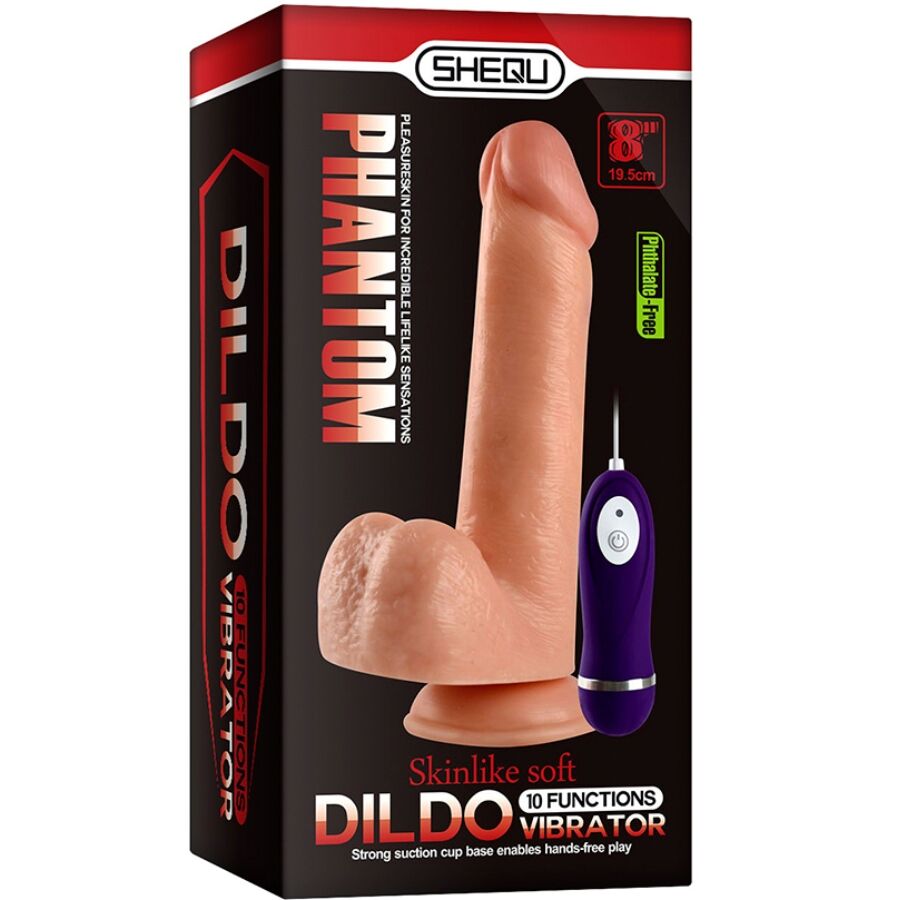 Shequ Adam Dildo Vibrante con Telecomando 21 cm – immagine 7