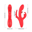 Armony Vibratore Punto G e Clitoride in Silicone Liquido Rosso – immagine 6
