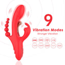 Armony Vibratore Punto G e Clitoride in Silicone Liquido Rosso – immagine 3