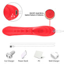 Armony Vibratore Punto G e Clitoride in Silicone Liquido Rosso – immagine 9