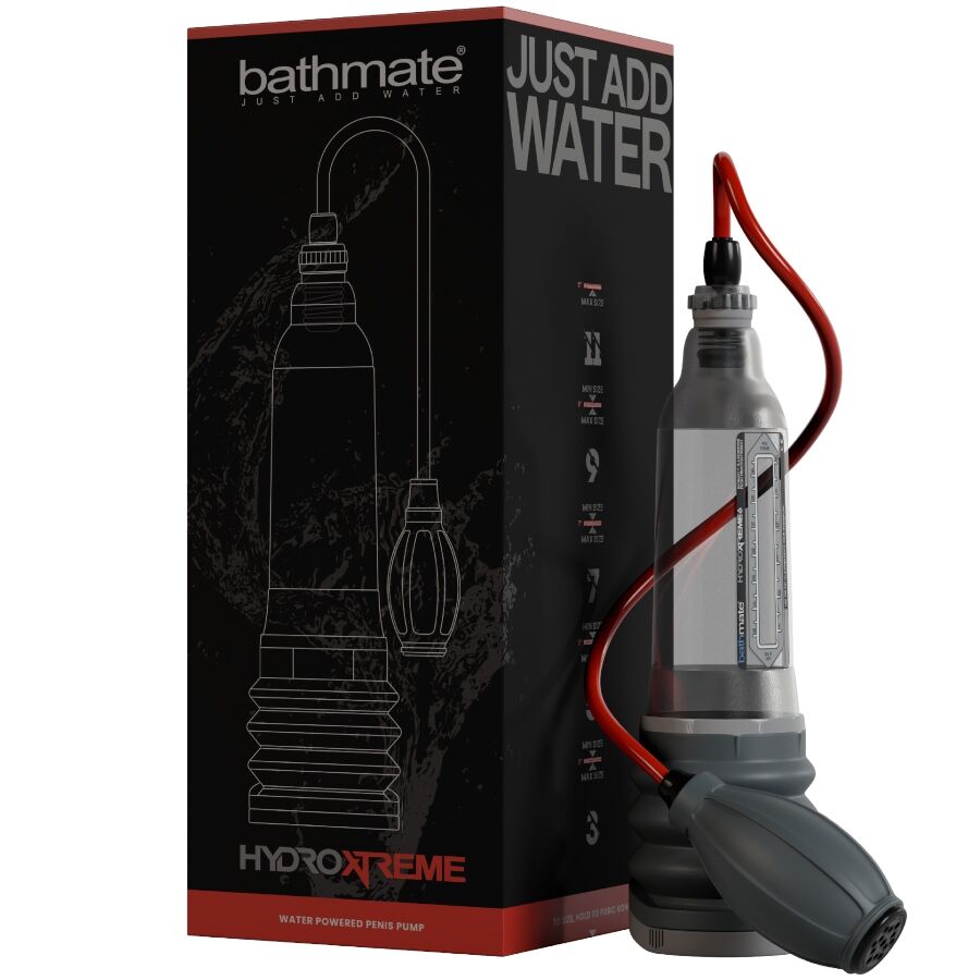 Bathmate Hydroxtreme6 Pompa per Pene Idraulica con Pompetta Manuale