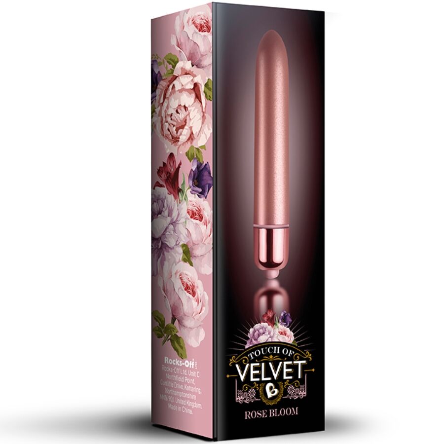 Rocks-Off Touch of Velvet Rose Bloom Bullet Vibrante 10 Velocità
